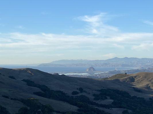 View from Perfumo Canyon overlooking Morro Bay