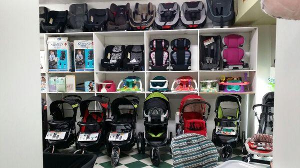 New and gently use convertible carseats and strollers