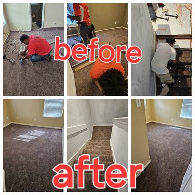 Carpet installation ph 832 435 0305