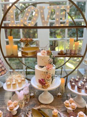 Cake and dessert station | Calamigos Ranch