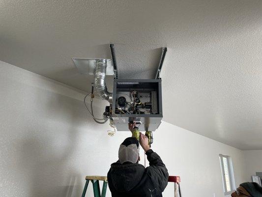 Hanging Heater Installation