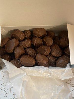 Milk Chocolate covered almonds..