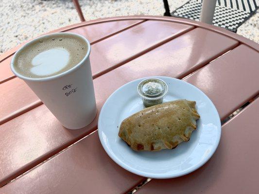 Rosewater Latte Vegan Empanada