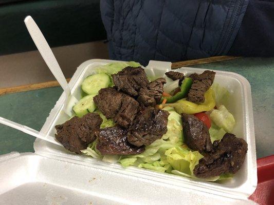 Steak tip salad