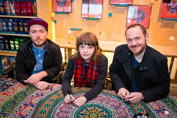 Chvrches stopping by for a meet & greet/signing at Urban Outfitters.