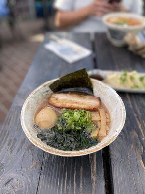 Shoyu ramen with pork belly