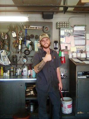 Robert, son and auto mechanic of the family owned business.