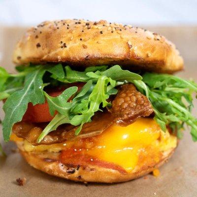 Plant-Based Cholula Bacon & Egg Bagel