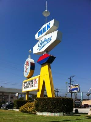 The new sign after the wind storm of 2011.