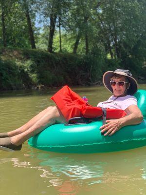 Tubing down the Yadkin River.