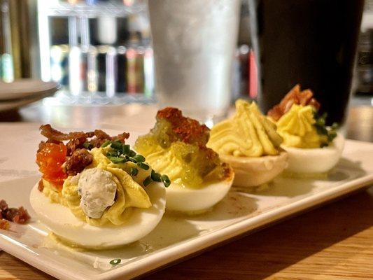 Deviled Egg Flight $8              Traditional-Cobb-Southern- Bourbon Pickled