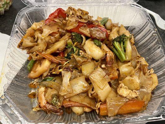 Pad Kee Mau Shrimp