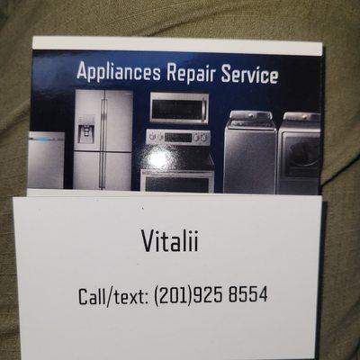 Direct number for your Appliance Repairman