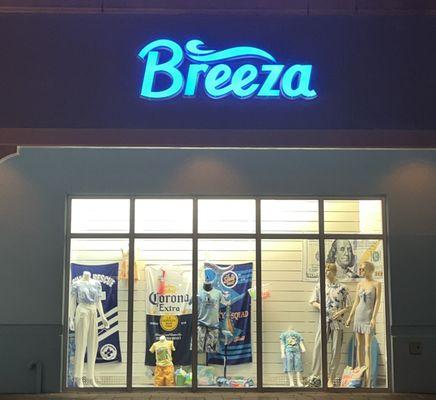 Breeza Store Sign Exterior