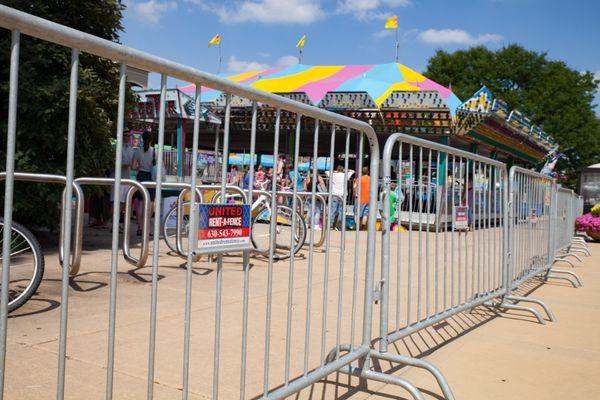 crowd control outdoor special events barricades for rent in Chicago