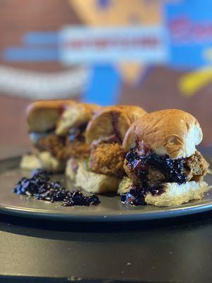 World Famous Blueberry Chicken Sliders