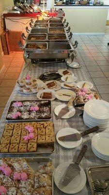 Easter desserts, best brownie I ever ate, baklava, cannoli, more!!