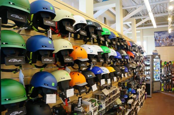 Great selection of helmets!