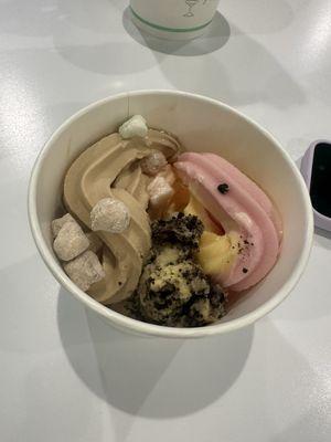 STOK Cold Brew Gelato, Mangoberry, Peach Rainbow Mochi Cookie Dough