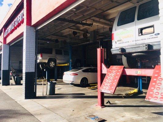 Clean shop, I was running an hour late and the manager Steven was still able to get me right in and out with no problem for an oil change.