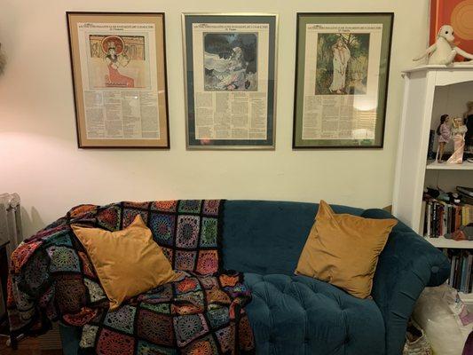 3 Shakespeare pieces framed at Around the Corner