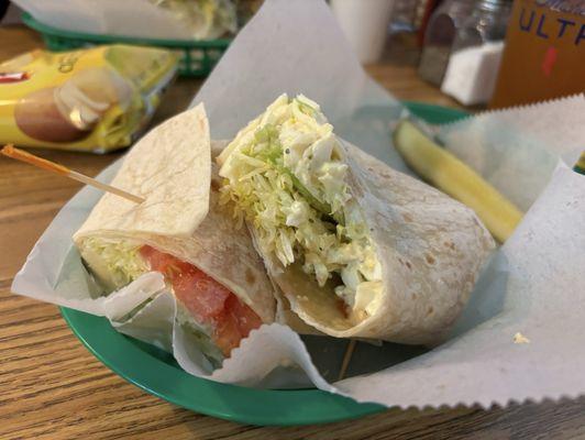 Egg salad wrap