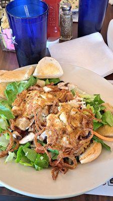 Crab cake salad