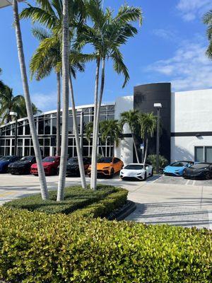 Street view of Lamborghini Miami