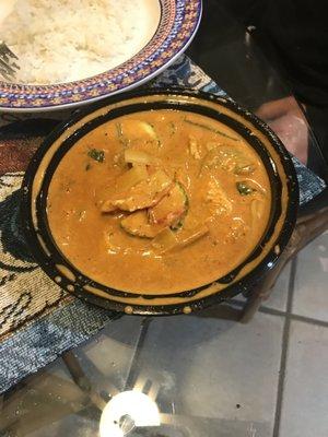 chicken red curry, mmm