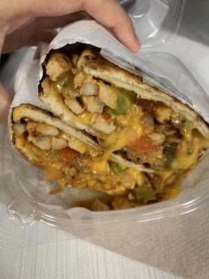 Chicken fajita panini