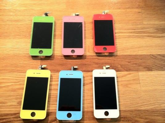 Spring selection of iPhone colors