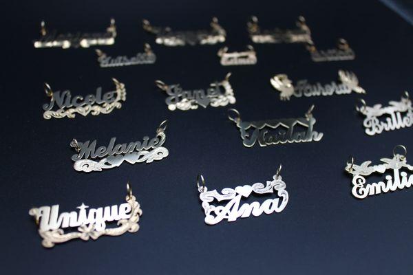 Handmade custom nameplates.