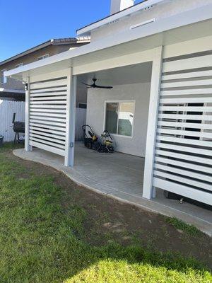 Patio Cover with Lattice walls