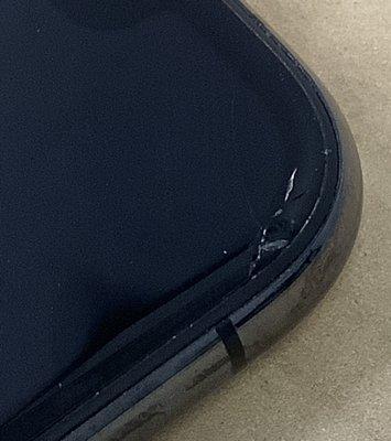 Corner screen crack