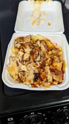 Chicken teriyaki fries