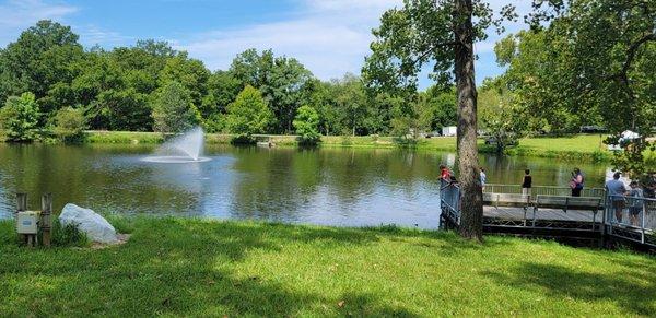 Conservation Park Pond, with canoe rides offered