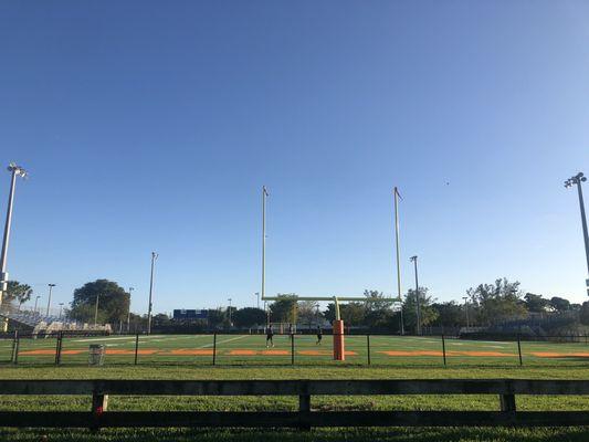 Brand new football field.