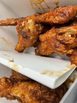 Those spicy wings definitely hit the spicy radar !