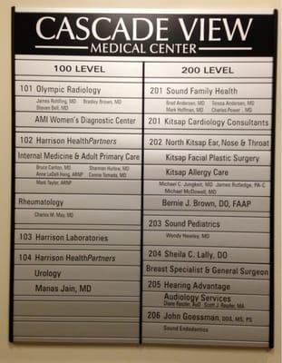 Directory of Medical Bldg