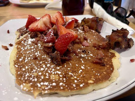 Red White and Bacon Pancakes