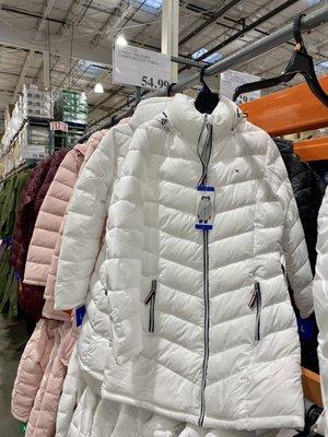 Tommy Hilfiger Belted Parkas $54.99 in Pink, Maroon, Black and White