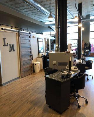 Salon Floor for manicures, pedicures and all hair services