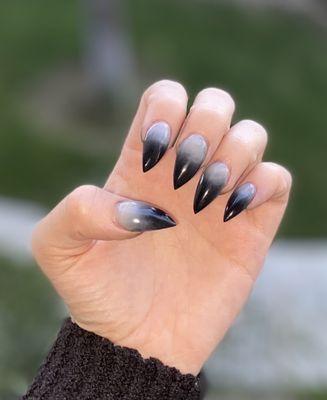 Ombre Stiletto Nails