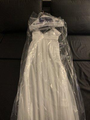 My micro wedding dress! All clean and new!