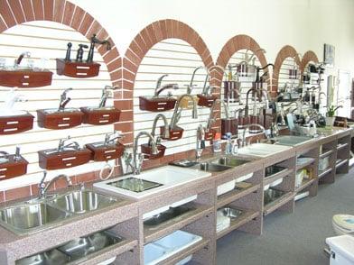 Faucet and sink showroom display