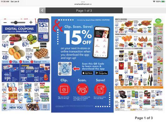 Smart & Final with its version of a Loyalty program using QR codes. Touch Free Discounts, I would expect the other Retailers to follow.