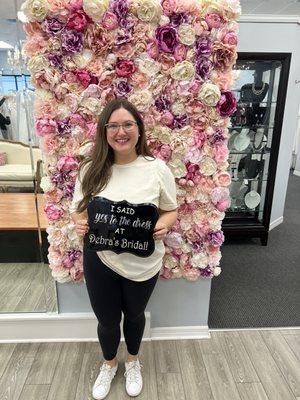 I said yes! (Dress saved for the wedding day LOL)