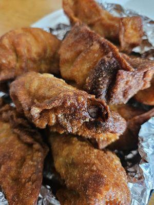 Burnt Pan Fried Meat Dumplings