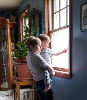 Thank you, Melisa, for sharing this photo of her family enjoying their new windows from AWS!