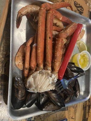 3 choice sampler- muscles, shrimp, crab